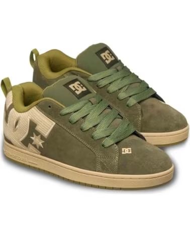 DC SHOES SAPATILHAS COURT GRAFFIK LIGHT OLIVE-OYSTER