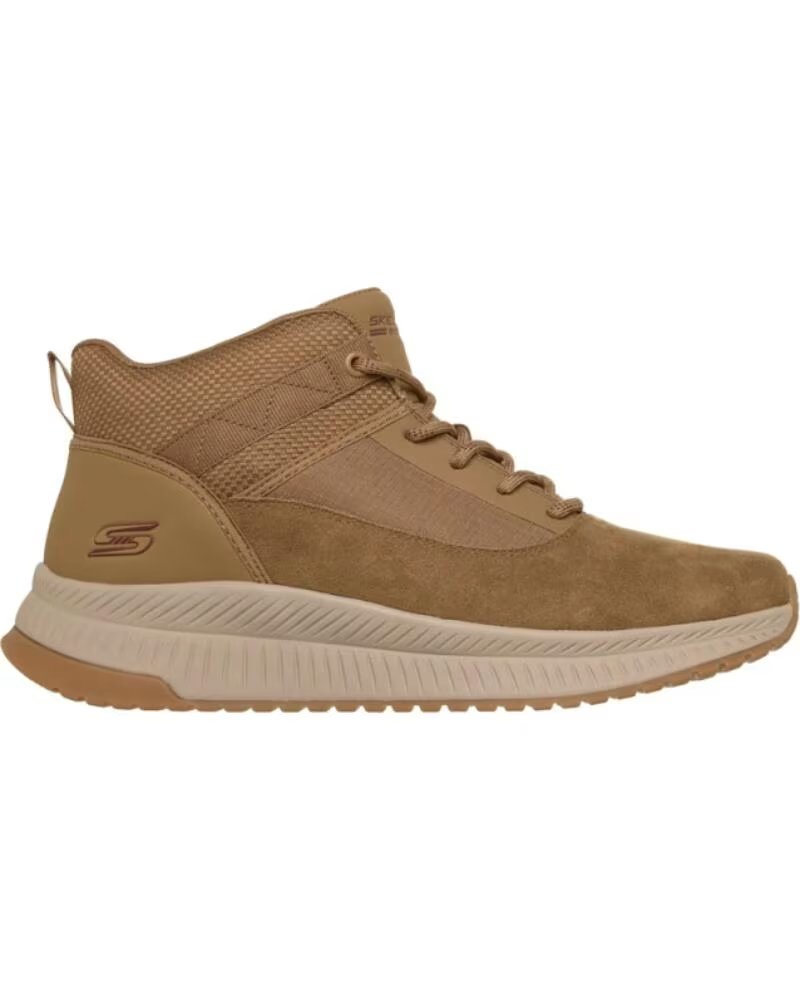 SKECHERS BOBS SQUAD 4 URBAN RIDGE CUERO MARRÓN