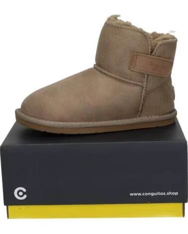 BOTAS DE PIEL PARA NIÑA CONGUITOS COSH327018 TAUPE