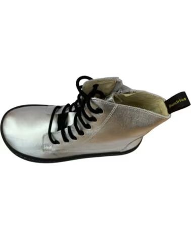 BOTINES INFANTILES DE PIEL METALIZADA CRIOS CHICAGO METáLICO
