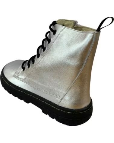 BOTINES INFANTILES DE PIEL METALIZADA CRIOS CHICAGO METáLICO