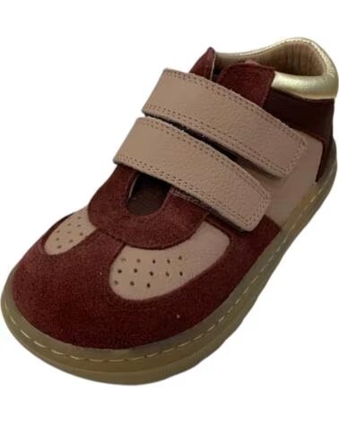 CRIOS ASPEN ZAPATILLAS DE PIEL CON CIERRE DE VELCRO ROJO