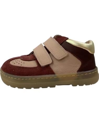 CRIOS ASPEN ZAPATILLAS DE PIEL CON CIERRE DE VELCRO ROJO