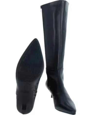 WONDERS BOTA ALTA FLEXFIT 21 TACÓN 5 CM NEGRO