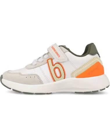 BIOMECANICS Deportiva para nino 261275B Biotech Elasticos con cierre autoadherente BLANCONARANJAB669