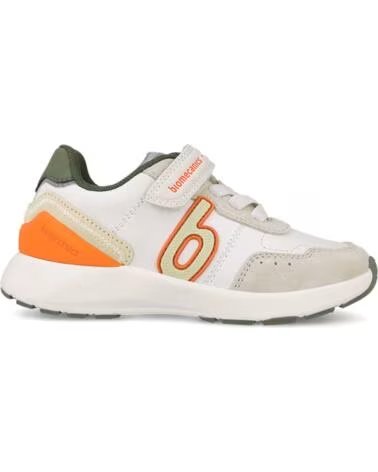 BIOMECANICS Deportiva para nino 261275B Biotech Elasticos con cierre autoadherente BLANCONARANJAB669