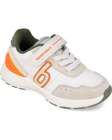 BIOMECANICS Deportiva para nino 261275B Biotech Elasticos con cierre autoadherente BLANCONARANJAB669