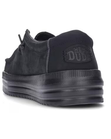 HEY DUDE Zapatos para hombre DUDE 45847 Rev Tumbled Leather BLACK