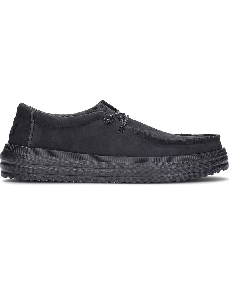 HEY DUDE Zapatos para hombre DUDE 45847 Rev Tumbled Leather BLACK