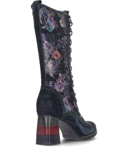 LAURA VITA BOTAS PARA MUJER IDCANO07 FLORES NEGRO