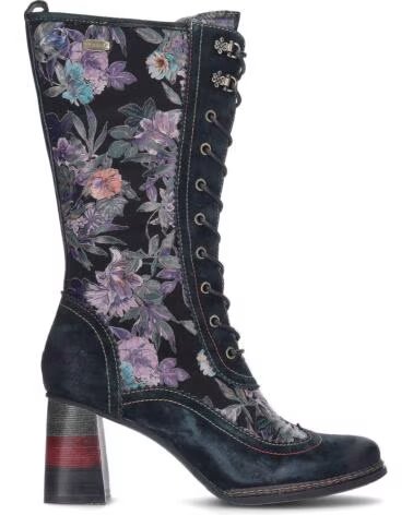 LAURA VITA BOTAS PARA MUJER IDCANO07 FLORES NEGRO