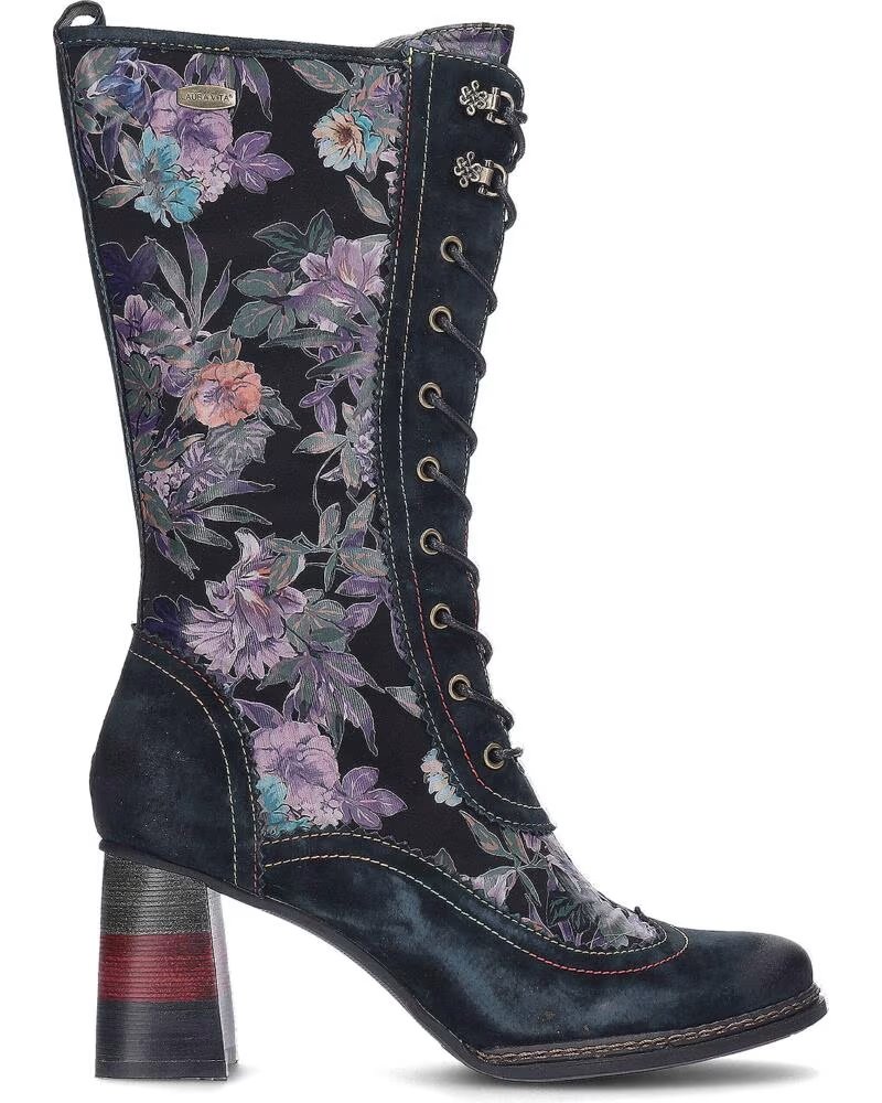 LAURA VITA BOTAS PARA MUJER IDCANO07 FLORES NEGRO