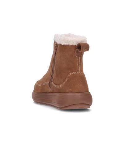 FITFLOP FLACHE STIEFELETTEN W IQ-COMFF SUEDE LEDER BRAUN TERRACOTTATAN