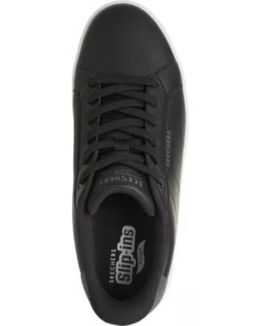 SKECHERS HERREN SNEAKER ARCH FIT COURT BREAK SINGLE VENTED SCHWARZ NEGRO