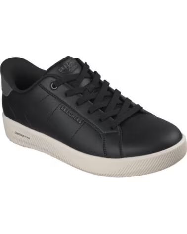 SKECHERS HERREN SNEAKER ARCH FIT COURT BREAK SINGLE VENTED SCHWARZ NEGRO