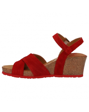 Woman Sandals PANAMA JACK VIKA MENORCA B1  VELOUR ROJO