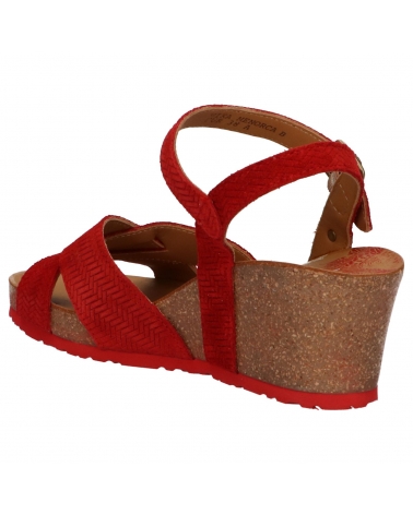 Woman Sandals PANAMA JACK VIKA MENORCA B1  VELOUR ROJO