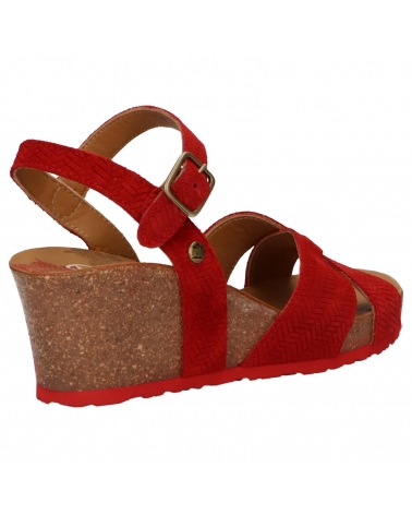 Woman Sandals PANAMA JACK VIKA MENORCA B1  VELOUR ROJO