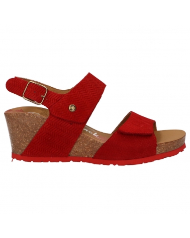 Sandalias PANAMA JACK  de Mujer VANESSA MENORCA B1  VELOUR ROJO