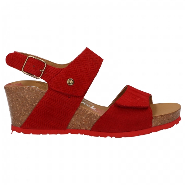 Sandalias PANAMA JACK de Mujer VANESSA MENORCA B1 VELOUR ROJO Sandalias PANAMA JACK de Mujer VANESSA MENORCA B1 VELOUR ROJO