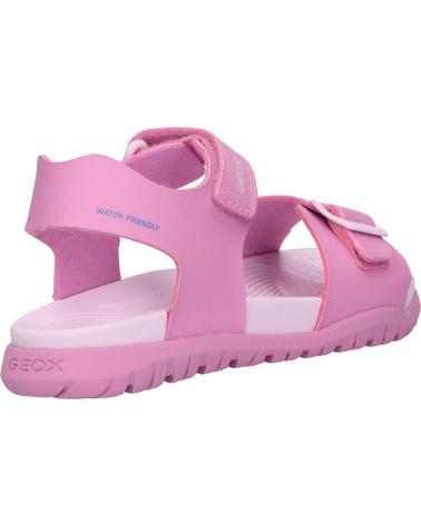 girl Sandals GEOX J35HQA 000BC J SANDAL FUSBETTO C8052 DK PINK-LT LILAC