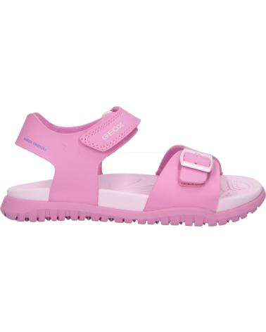 girl Sandals GEOX J35HQA 000BC J SANDAL FUSBETTO C8052 DK PINK-LT LILAC