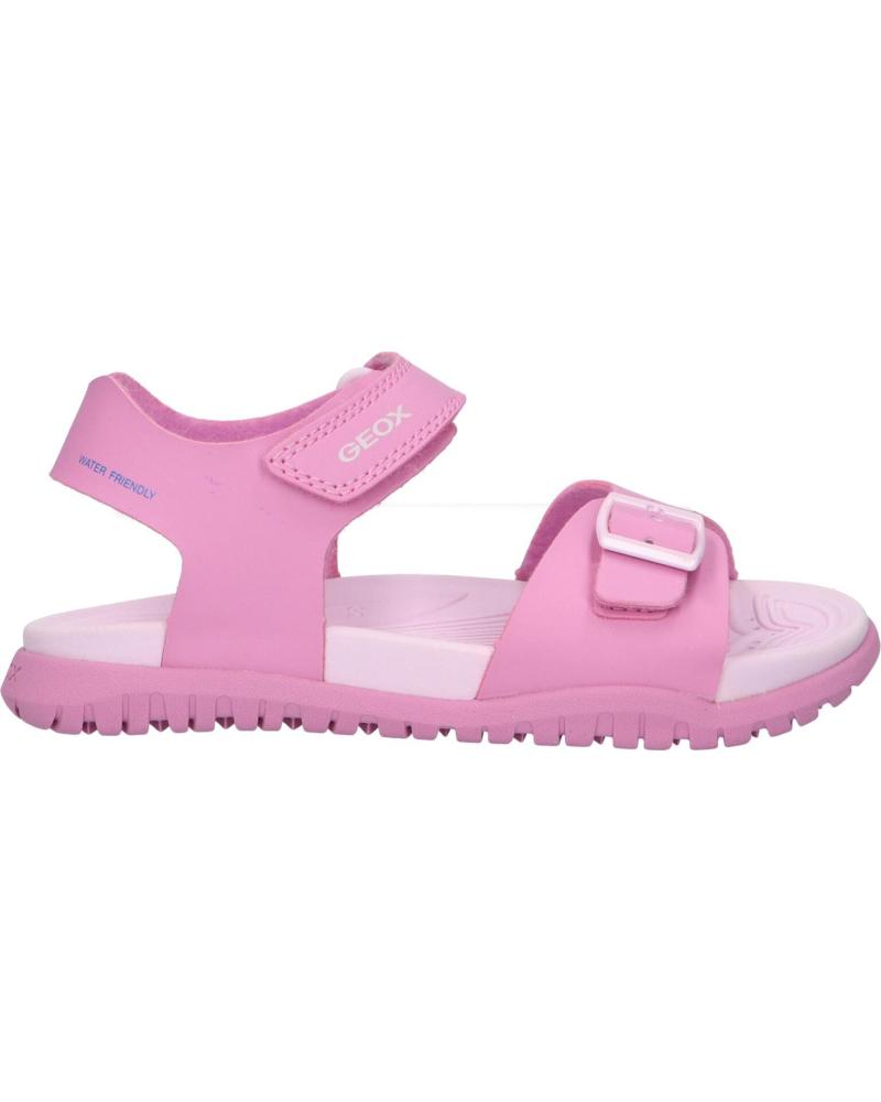 girl Sandals GEOX J35HQA 000BC J SANDAL FUSBETTO C8052 DK PINK-LT LILAC