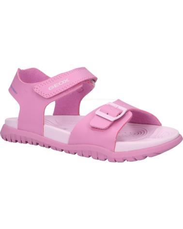 girl Sandals GEOX J35HQA 000BC J SANDAL FUSBETTO C8052 DK PINK-LT LILAC