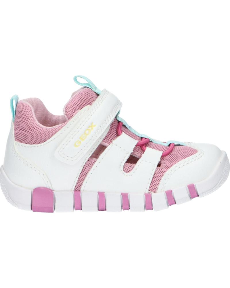 Sapatos GEOX  de Menina B3558D 0BC14 B IUPIDOO  C0674 WHITE-ROSE