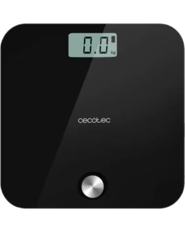 BÁSCULA DE BAÑO DIGITAL CECOTEC SURFACE PRECISION ECOPOWER 10000 HEALTHY NEGRA BLACK
