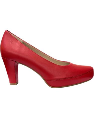 Chaussures DORKING  pour Femme ZAPATO SALON PIEL ROJO  SUGAR ROJO