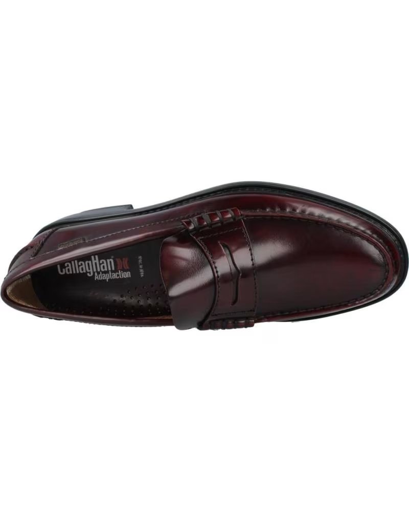 Mocassino da uomo Calpierre K183 in pelle marrone scuro decolorata