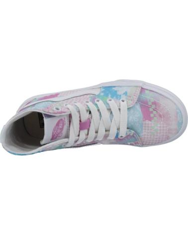 Sportif pour Fille VANS OFF THE WALL UY SK8-HI MULTICOLOR
