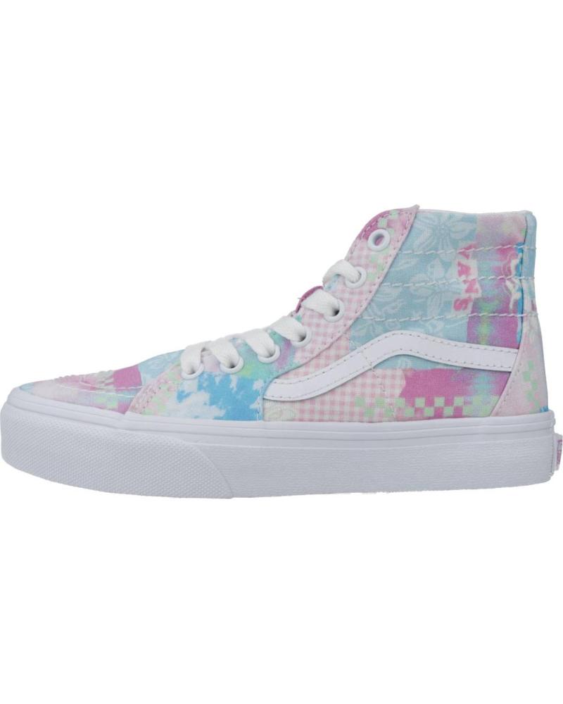 Sportif pour Fille VANS OFF THE WALL UY SK8-HI MULTICOLOR