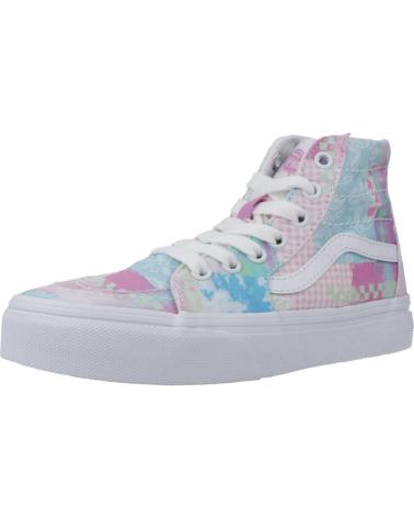 Sportif pour Fille VANS OFF THE WALL UY SK8-HI MULTICOLOR