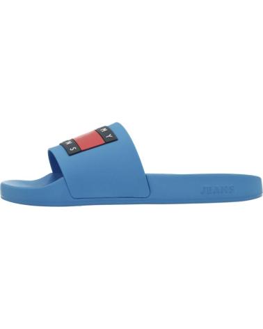 Woman and boy Flip flops TOMMY JEANS FLAG POOL SLD ESS  AZUL