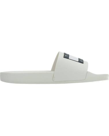 Tongs TOMMY JEANS  pour Femme FLAG POOL SLD ESS  BLANCO