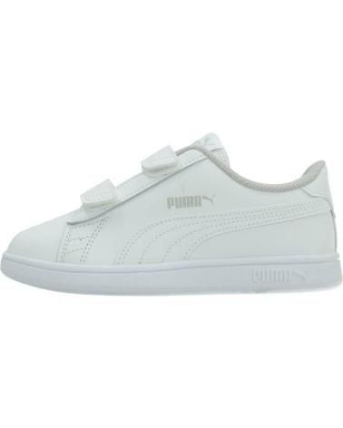 Deportivas PUMA  de Niño SMASH V2 L V PS  BLANCO