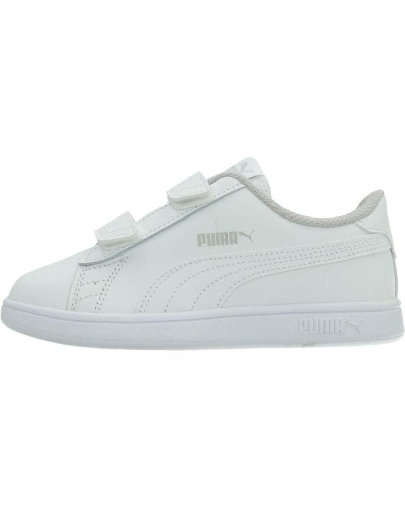 Deportivas PUMA  de Niño SMASH V2 L V PS  BLANCO