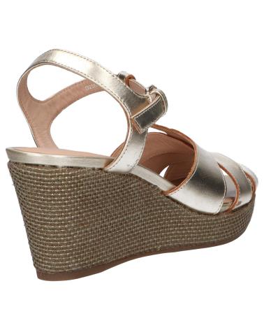 Zapatos de cuña per Donna GEOX D25N7C 000CF D SOLEIL C2012 LT GOLD