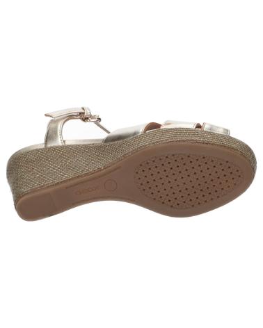 Zapatos de cuña per Donna GEOX D25N7C 000CF D SOLEIL C2012 LT GOLD
