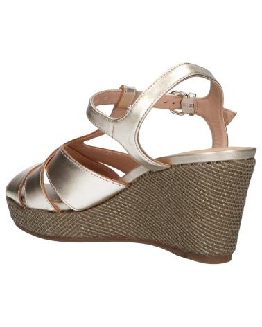 Zapatos de cuña per Donna GEOX D25N7C 000CF D SOLEIL C2012 LT GOLD