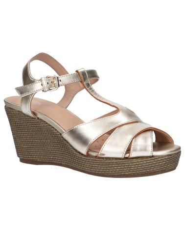 Zapatos de cuña per Donna GEOX D25N7C 000CF D SOLEIL C2012 LT GOLD