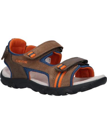 Sandalen für Junge GEOX J2524A 01422 J S STRADA C6402 BROWN-AVIO