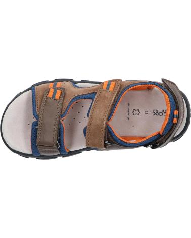 Sandalen für Junge GEOX J2524A 01422 J S STRADA C6402 BROWN-AVIO