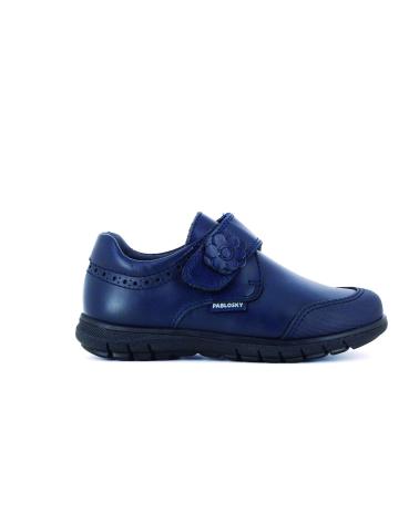 Zapatos PABLOSKY  de Niña ZAPATO COLEGIAL DETALLE FLOR  BOX MARINO