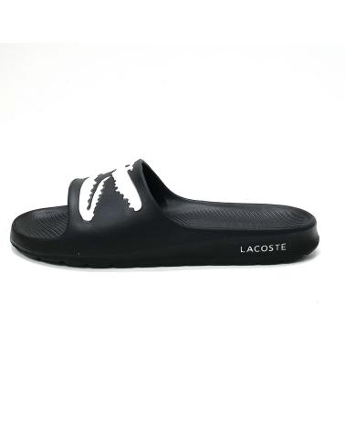 Chanclas de Hombre LACOSTE CHANCLA NEGRA NEGROBLANCO