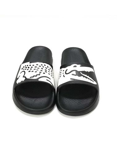 Chanclas de Hombre LACOSTE CHANCLA NEGRA NEGROBLANCO