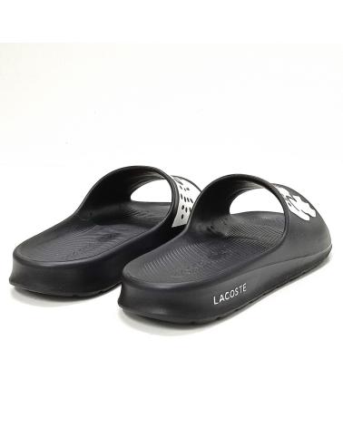 Chanclas de Hombre LACOSTE CHANCLA NEGRA NEGROBLANCO
