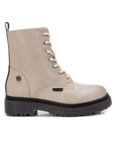 Botines de Mujer y Niña XTI KIDS - BOTIN MILITAR E CREMALLERA INTERNA BEIG